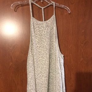 BNWT Pink Lily gray leopard print tank